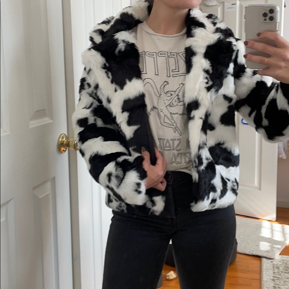 Nasty Gal Cow print jacket